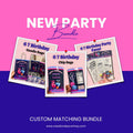 Ice Cream 6 7 Birthday Party Bundle • Custom Chip Bags, Goodie Bags, Coloring Favors