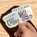 Coffee Lovers Holographic Sticker | Funny Laptop Decal
