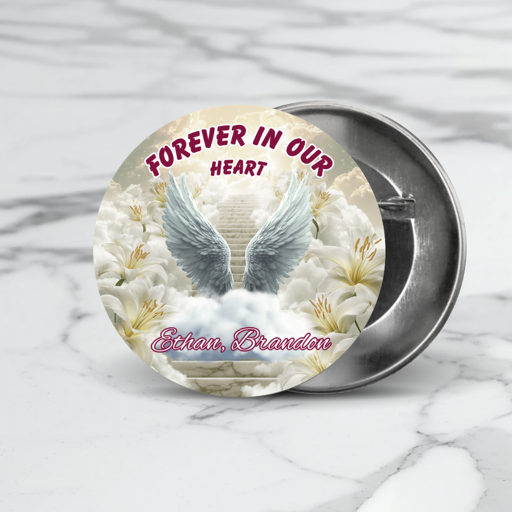 Memorial Buttons – 2.25” Personalized Keepsakes