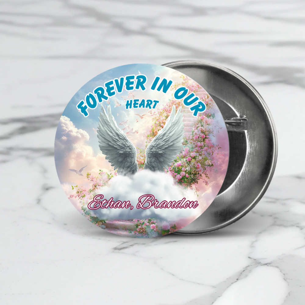 Memorial Buttons – 2.25” Personalized Keepsakes