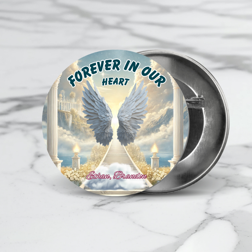Memorial Buttons – 2.25” Personalized Keepsakes