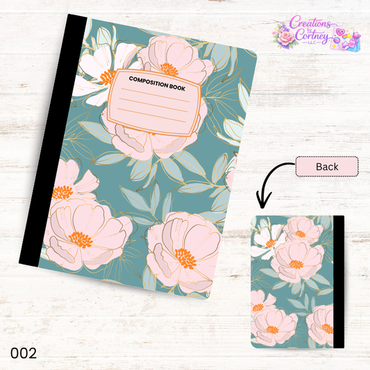 Floral Composition Notebook
