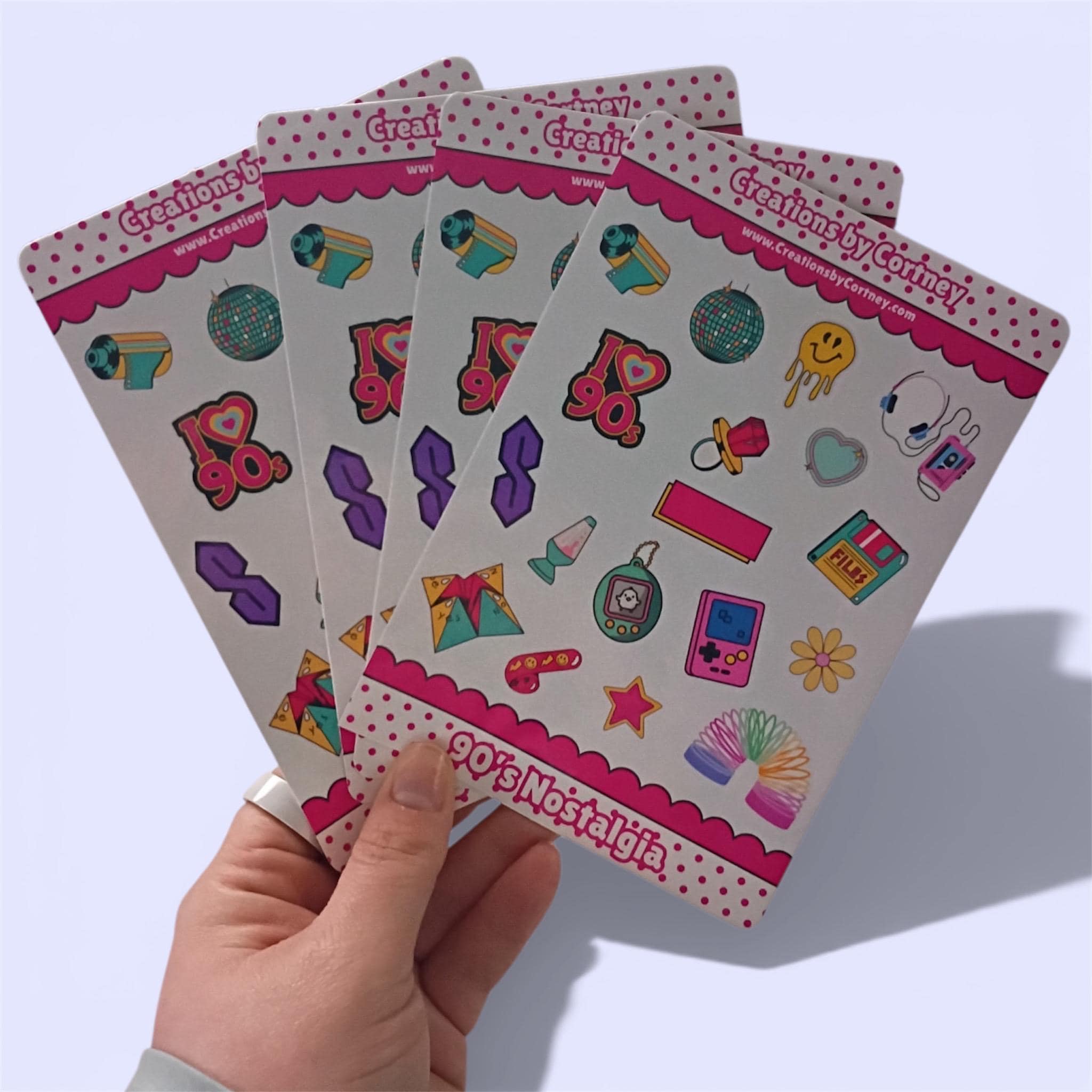 90s Nostalgia Sticker Sheet | Retro Y2K Vinyl Decals