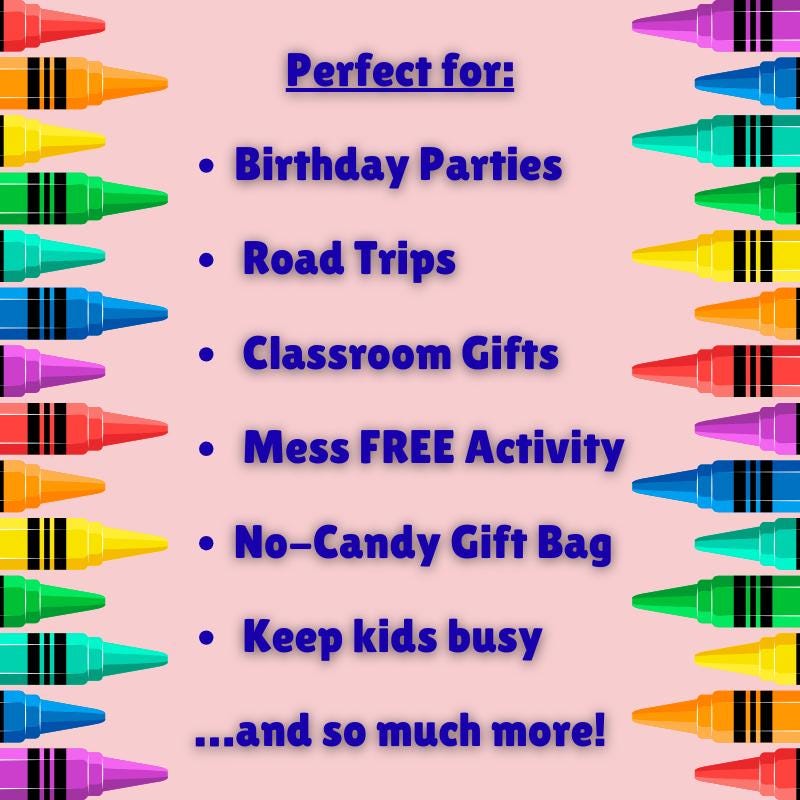 3rd Birthday Coloring Sticker Pack • Custom Coloring Party Favor