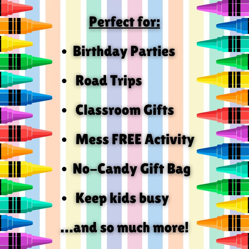 Personalized Yo Gabba Gabba Party Favor Pack • Kids Birthday Activity Set • Coloring Pages + Crayons + Personalized Topper