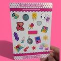 90s Nostalgia Sticker Sheet | Retro Y2K Vinyl Decals