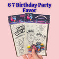 Ice Cream Donut Birthday Coloring Favors | Personalized Party Goodie Bag