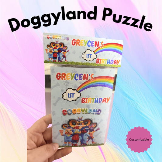 Doggyland Puzzle Party Favor