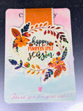 Happy Pumpkin Spice Season Holographic Magnetic Bookmark – Autumn Reading Gift