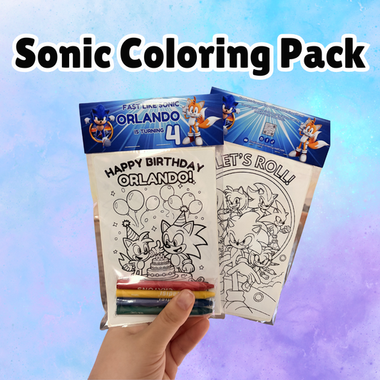 Sonic Coloring Pack – Fast & Fun Birthday Party Favor