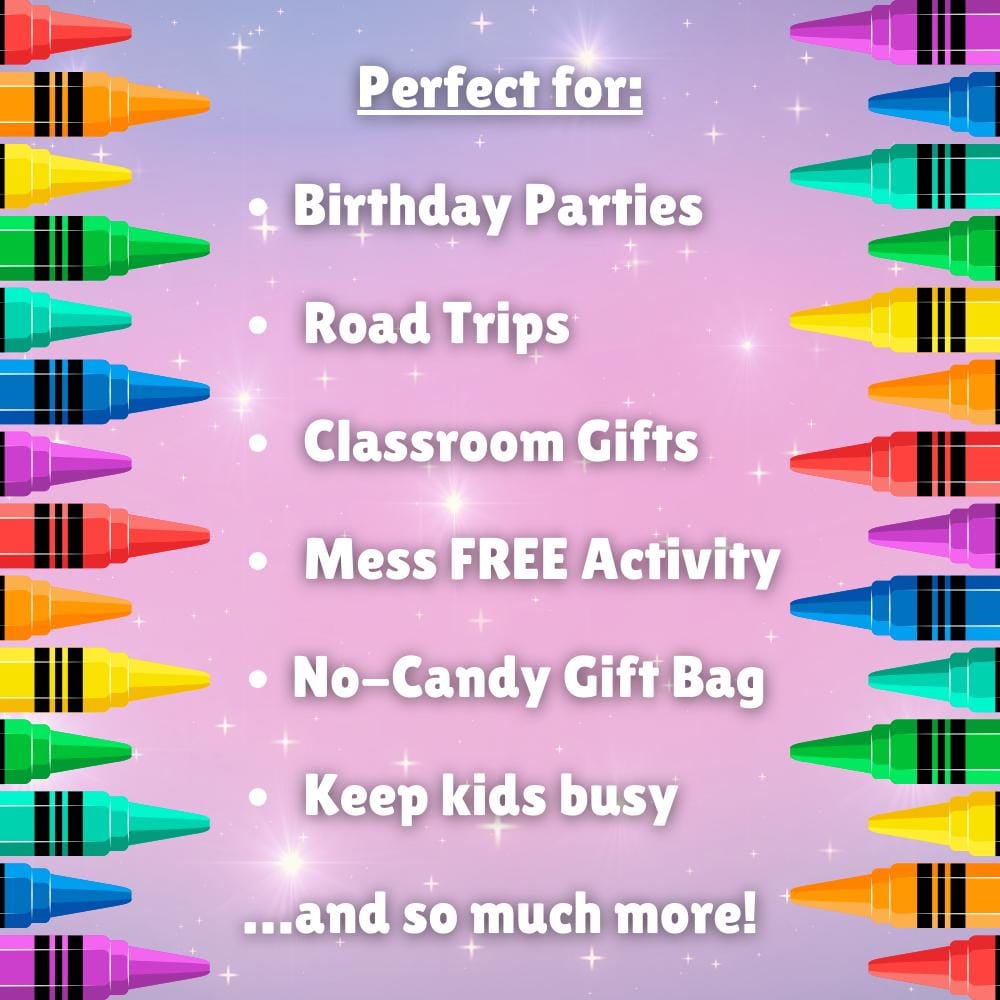 Princess Birthday Party Favor | Coloring Sticker Sheets Activity