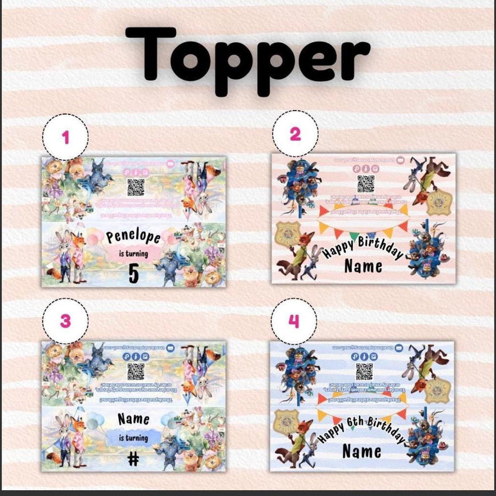 Zootopia Party Favor | Custom Coloring Activity Pack