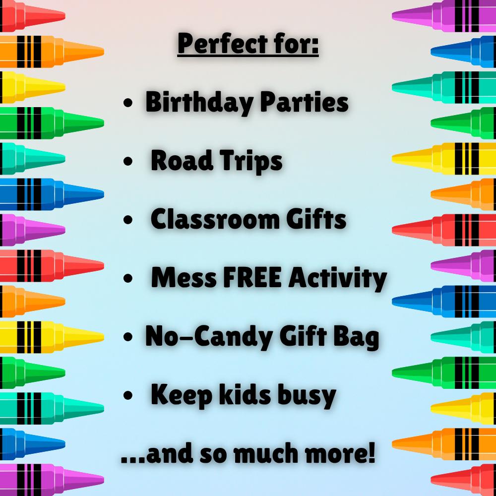 Personalized Gabby's Dollhouse Coloring Sticker Party Favors | Birthday Activity Sheets