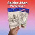 Spider Man Coloring Party Favor • Custom Coloring Party Favor