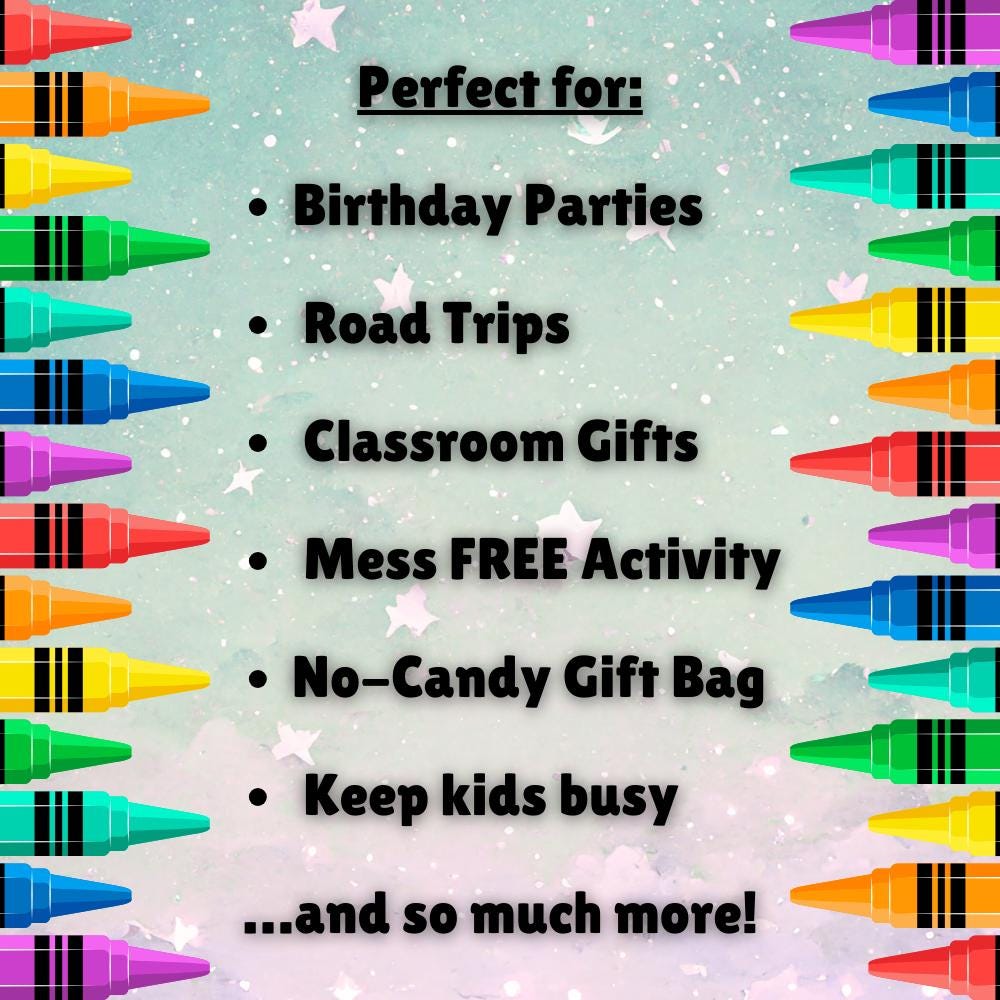 Personalized Wicked Coloring Party Favors | Pink Green Birthday Activity Sheets